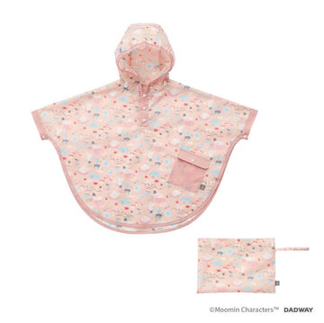 ムーミンベビー レインポンチョ 80-100/NAMI/ピンク MOOMIN BABY ダッドウェイ【子供用ポンチョ キッズレインコート カッパ 雨具 80~100cm】【送料無料 沖縄・一部地域を除く】
